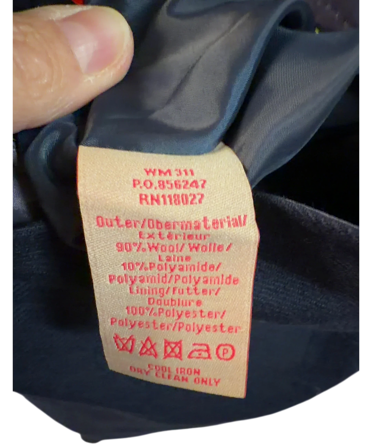 Boden navy Colour, size UK 8 — fabric detail
