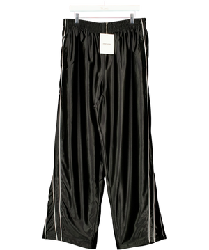 Jaded London Metallic Vapour Joggers Black and White UK S