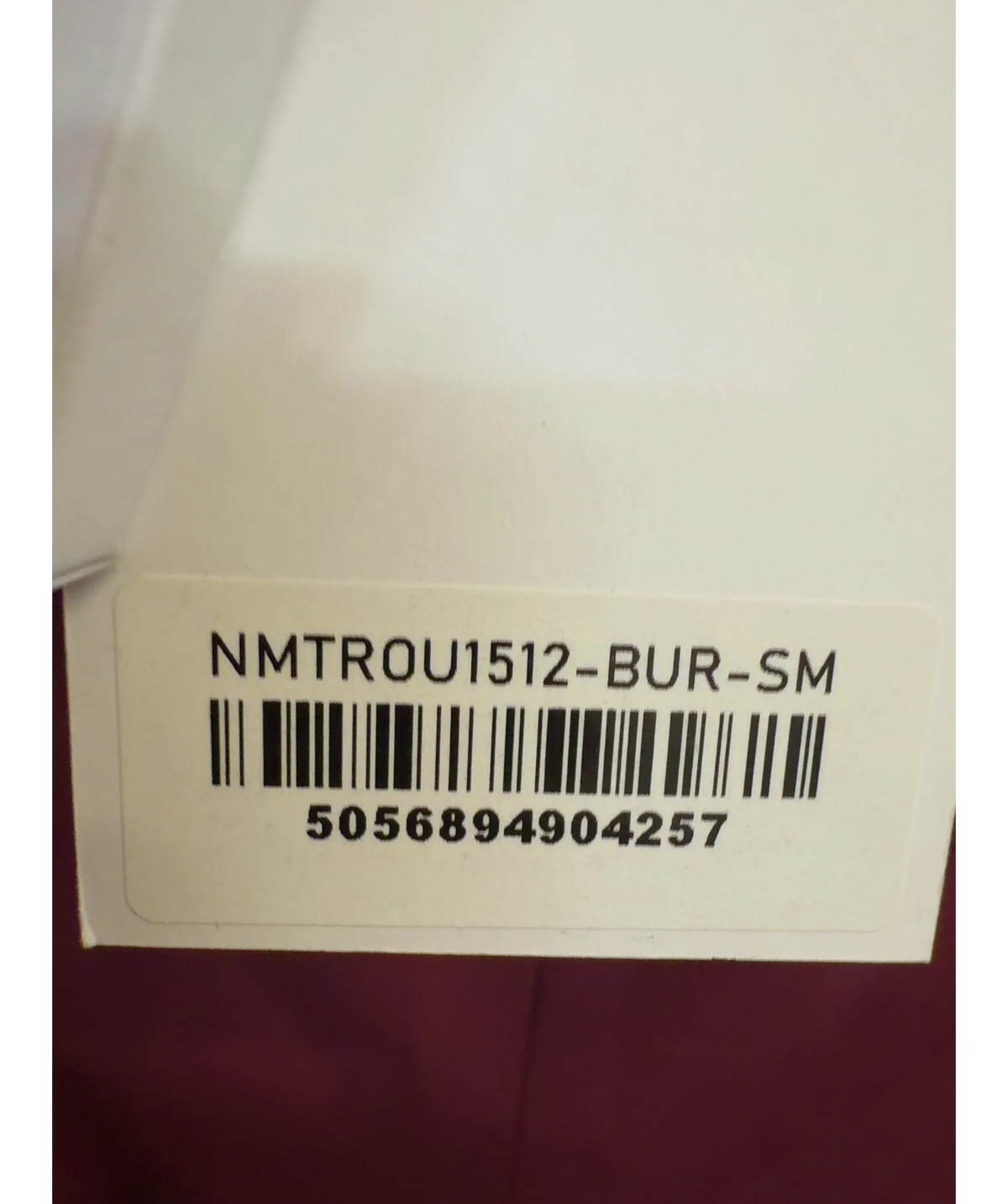 NADINE MERABI burgundy Charlotte Burgundy Trousers, size UK 10 — label
