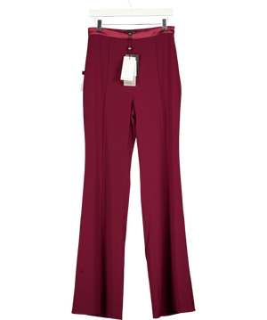 Nadine Merabi Charlotte Burgundy Trousers UK 10