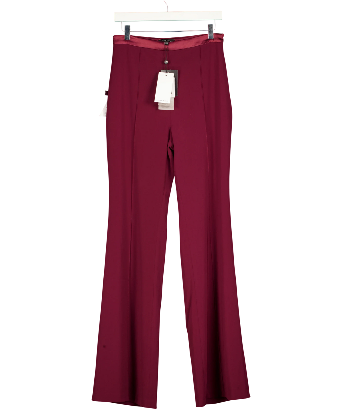 NADINE MERABI burgundy Charlotte Burgundy Trousers, size UK 10 — front