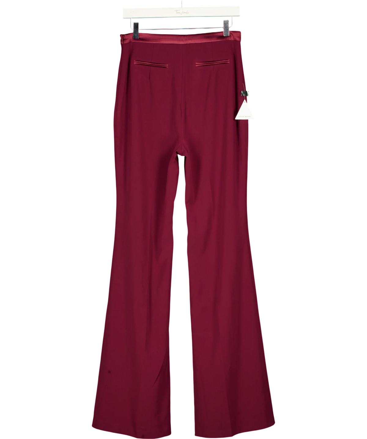 NADINE MERABI burgundy Charlotte Burgundy Trousers, size UK 10 — back