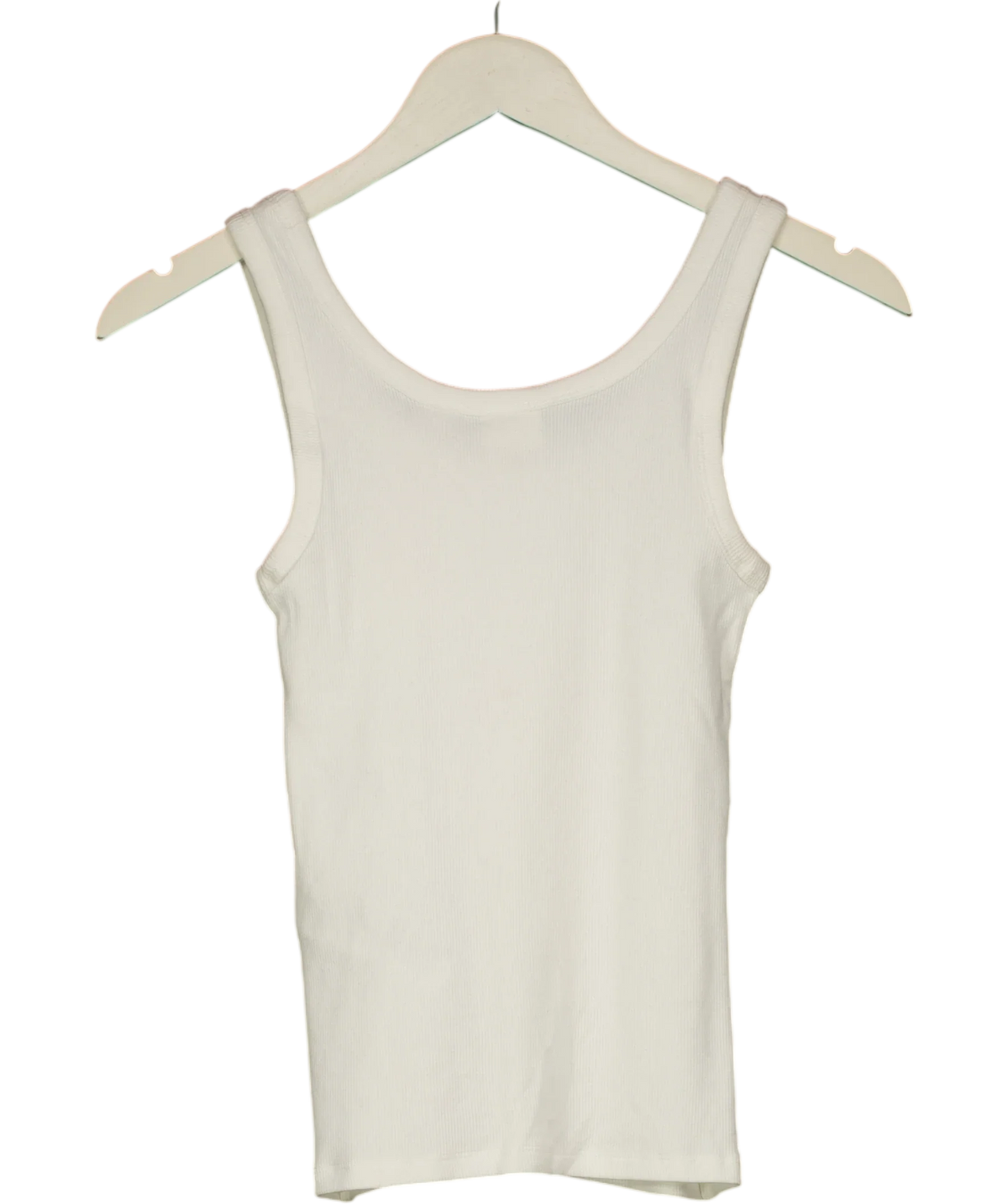 levis White Hayes Ribbed Tank Top, size UK S — back