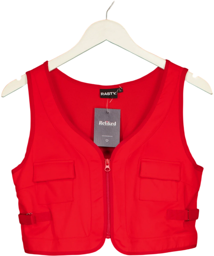 RASTY Red Utility Vest UK L
