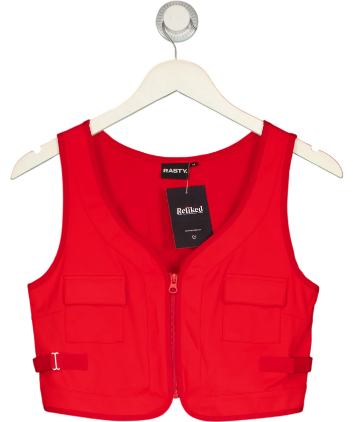Rasty Utility Vest Red Uk M