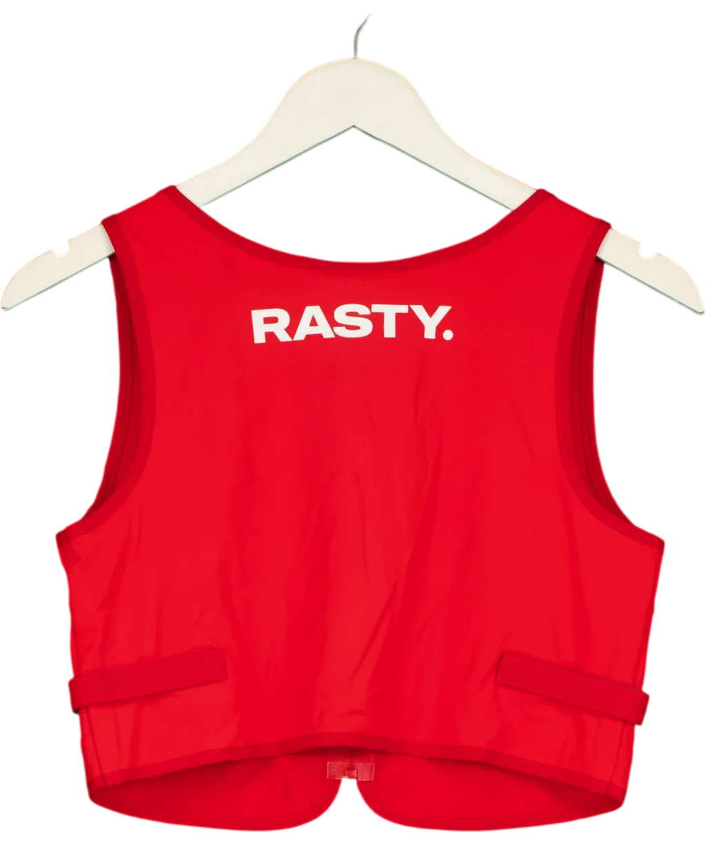 RASTY. Red Utility Vest, size UK M — back