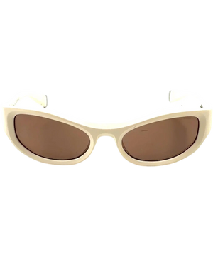 A. Society SASHA Beige And Brown Cat-Eye Sunglasses