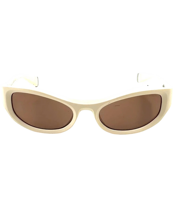 A. Society SASHA Beige And Brown Cat-Eye Sunglasses
