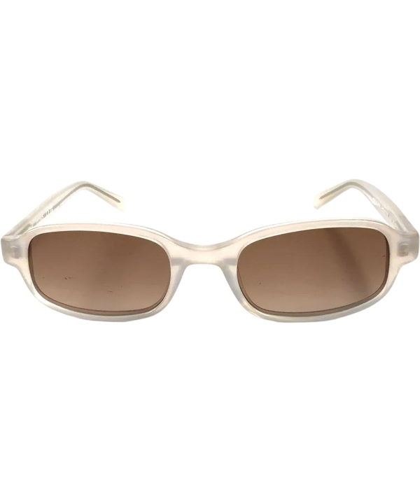 DMY BY DMY Margot Milky White Sunglasses Cream