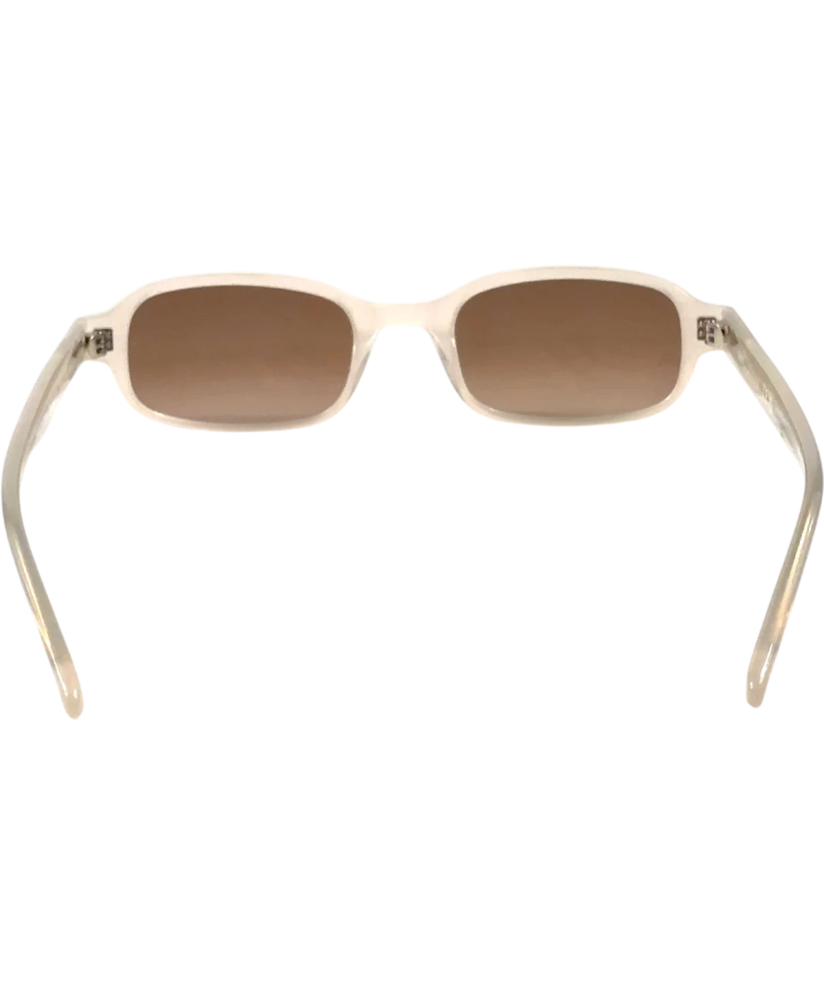 DMY BY DMY white Margot Milky White Sunglasses — fabric detail