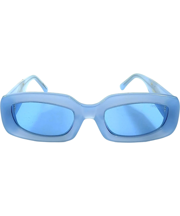 Poppy Lissiman Stevie Blue And Metallic Sunglasses One Size