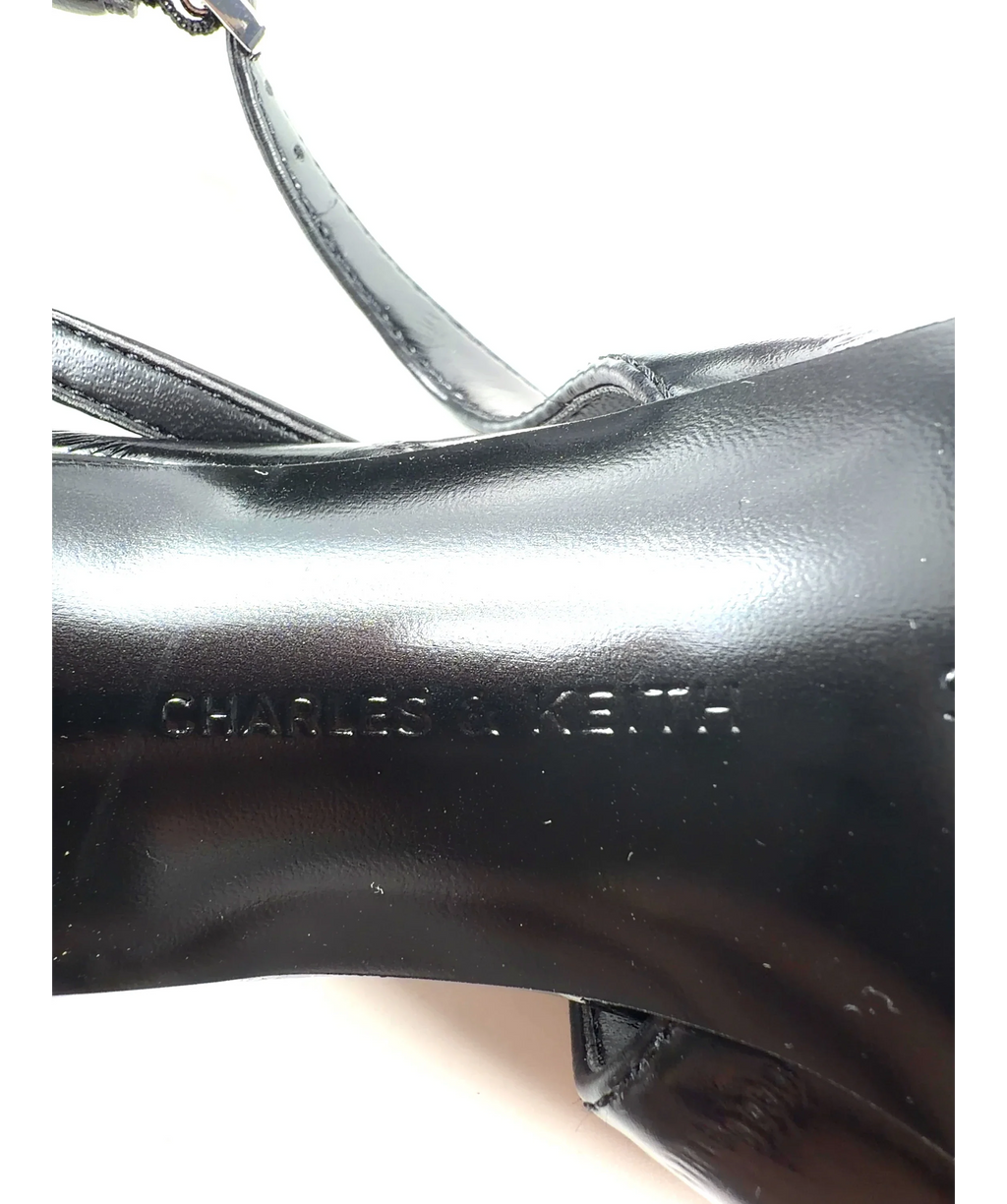 Charles & Keith Black Colour, size UK 6 EU 39 👠 — care label