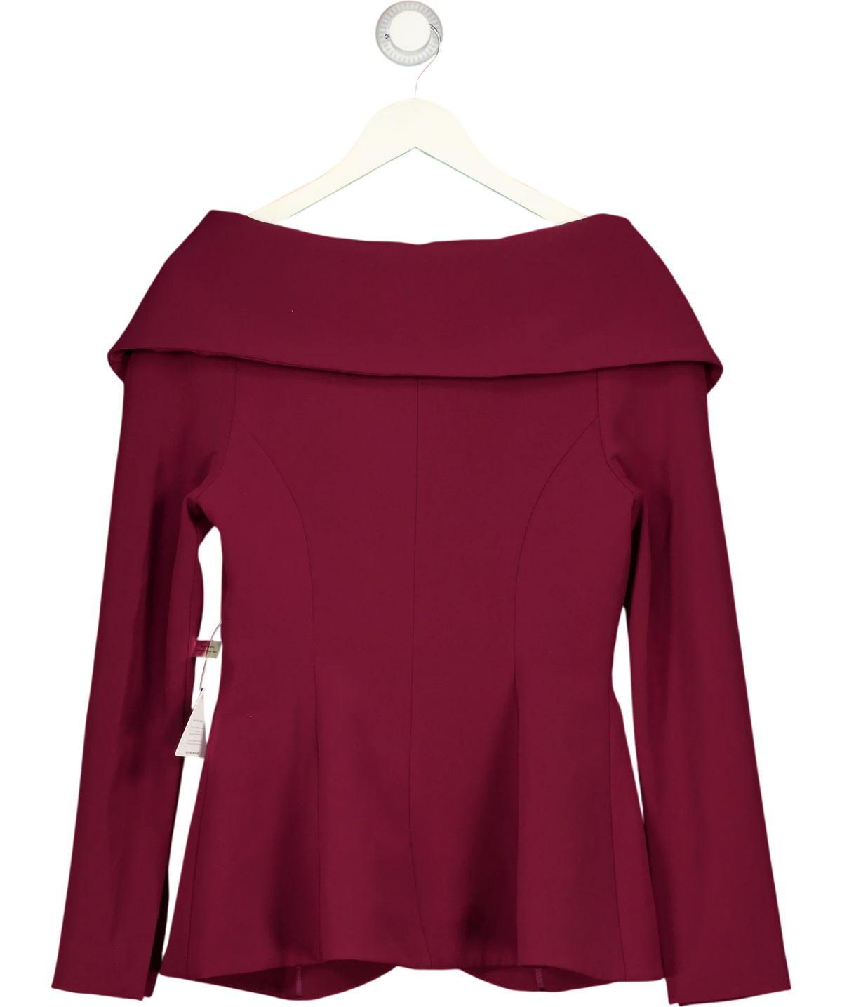 NADINE MERABI burgundy Abigail Burgundy Blazer, size UK 8 — back