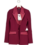 NADINE MERABI burgundy Natasha Burgundy Blazer, size UK 8 — front