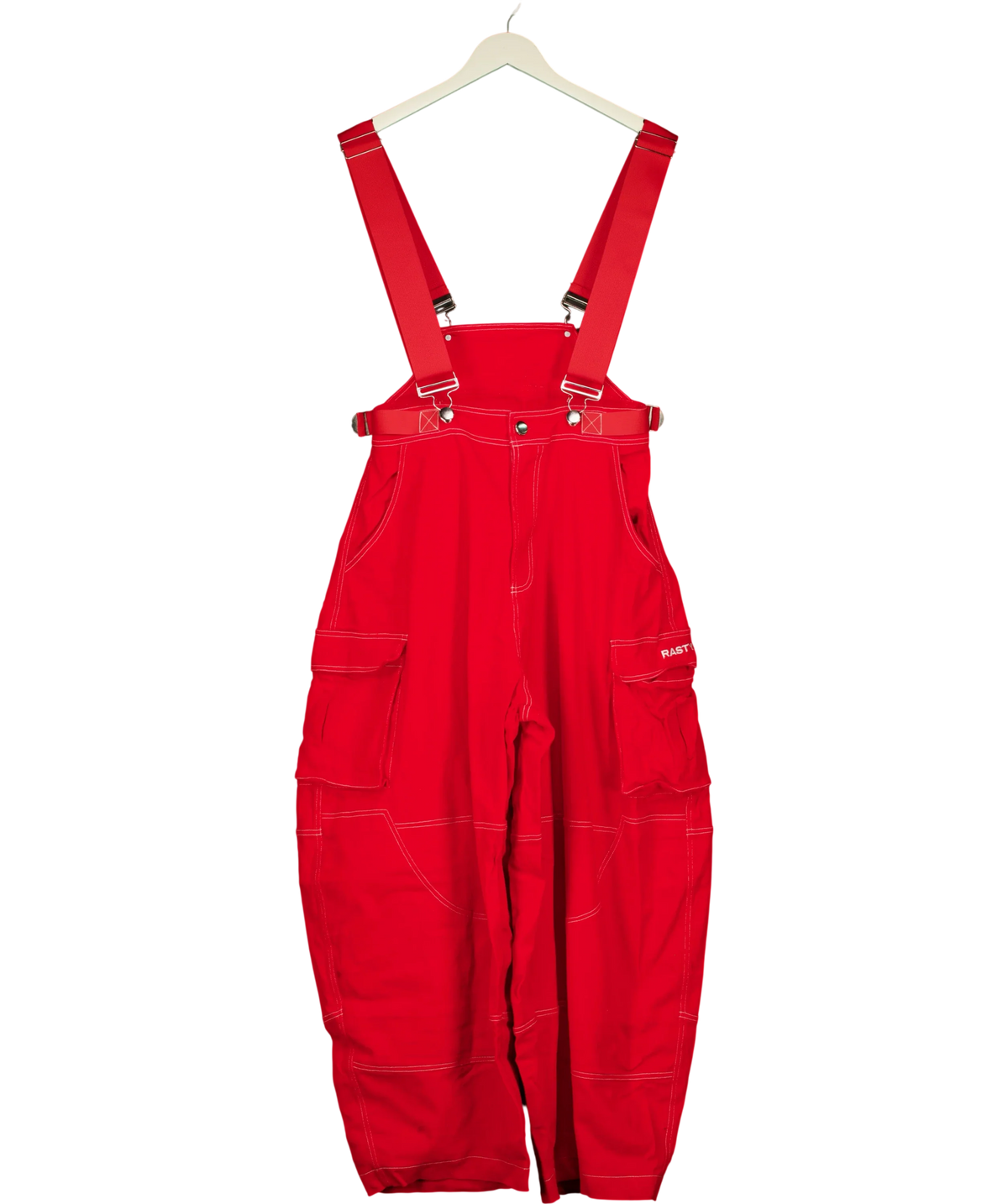 RASTY. Red Red Dungarees, size W32 — front