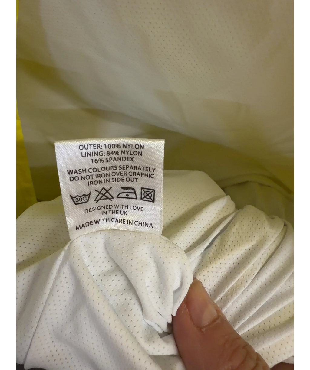 RASTY Yellow Boilersuit, size UK XL — label