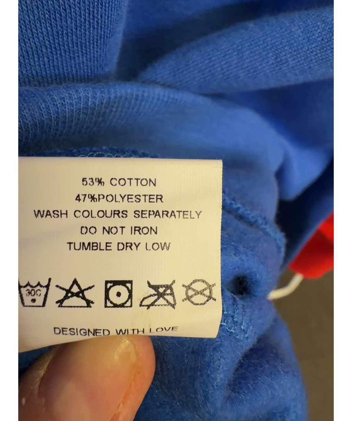 RASTY. Blue Colour, size UK L — label