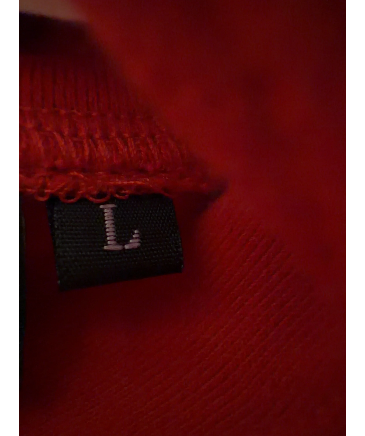 RASTY. Red Colour, size UK L — care label