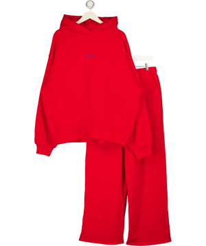 Rasty Red Oversize Tracksuit Set UK L