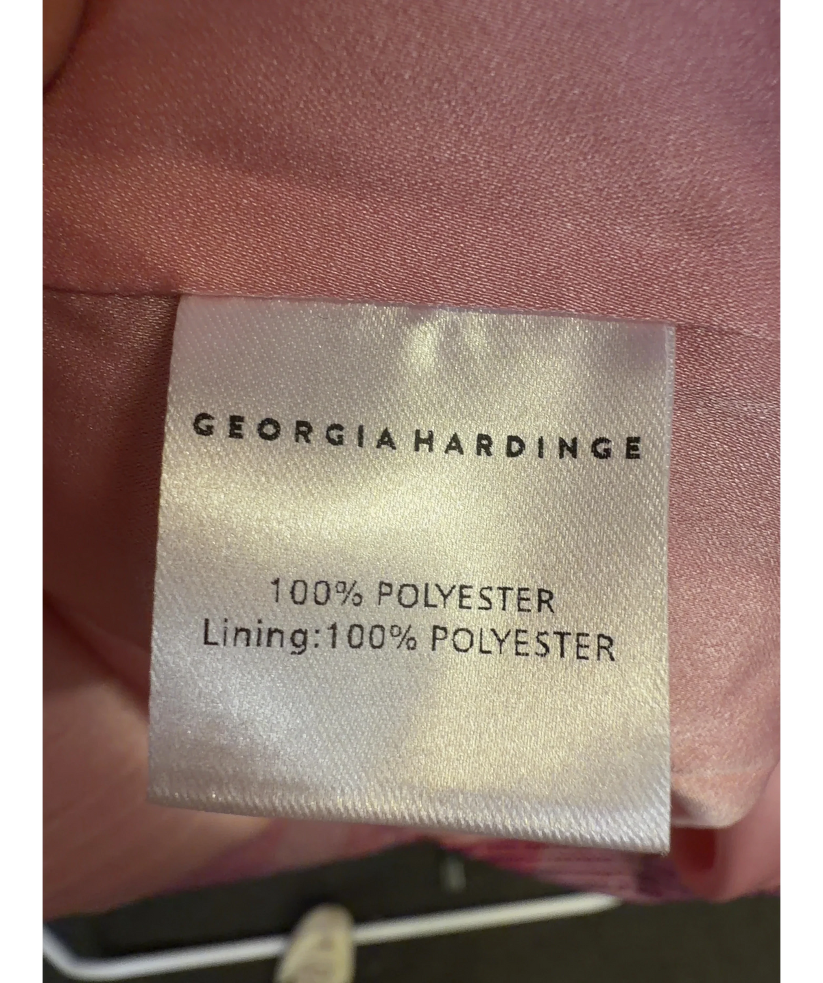 Georgia Hardinge Pink Colour, size UK 8 — label