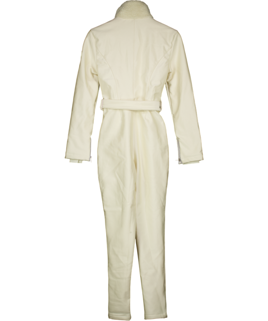 MY SUNDAY SKI Cream Sherpa Ski Suit - Cloud UK M