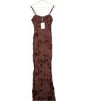peppermayo Brown That Girl Maxi Dress UK 8