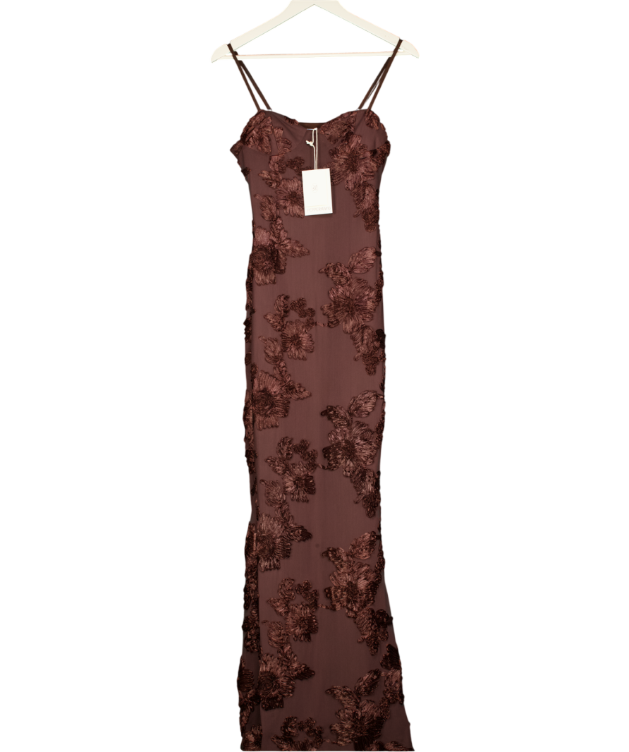 peppermayo Brown That Girl Maxi Dress UK 8