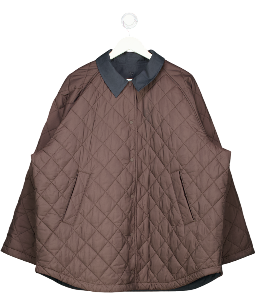 T/ALA Blue Quilted Reversible Barn Jacket - Dark Moss / Black UK L/XL
