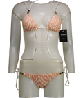 Heidi Klein Pink Cape Town Zebra-print Bikini Set UK XS