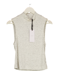 VARLEY Grey Fleck Camille Fitted Tank Top UK S