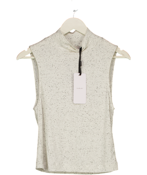 VARLEY Grey Fleck Camille Fitted Tank Top UK S