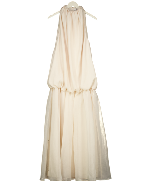 ARRANGE Organza Midi Dress In Cream UK 6