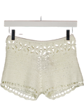 SUPERDOWN Cream Julianna Crochet Short UK XS