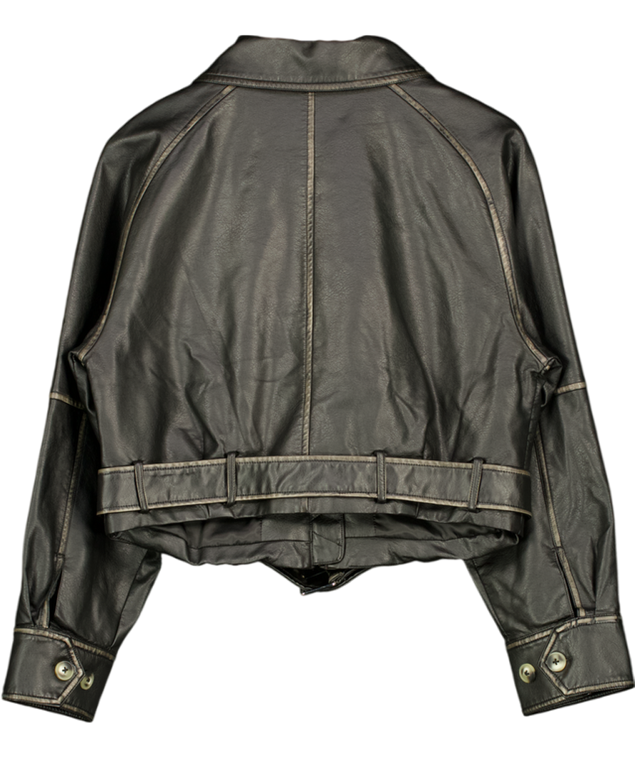 WAT THE BRAND Utility Boxy Jacket - Black UK M