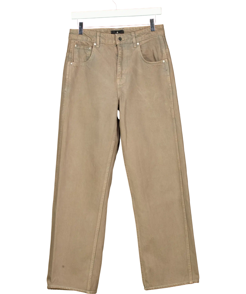 Represent Brown Baggy Denim UK XS