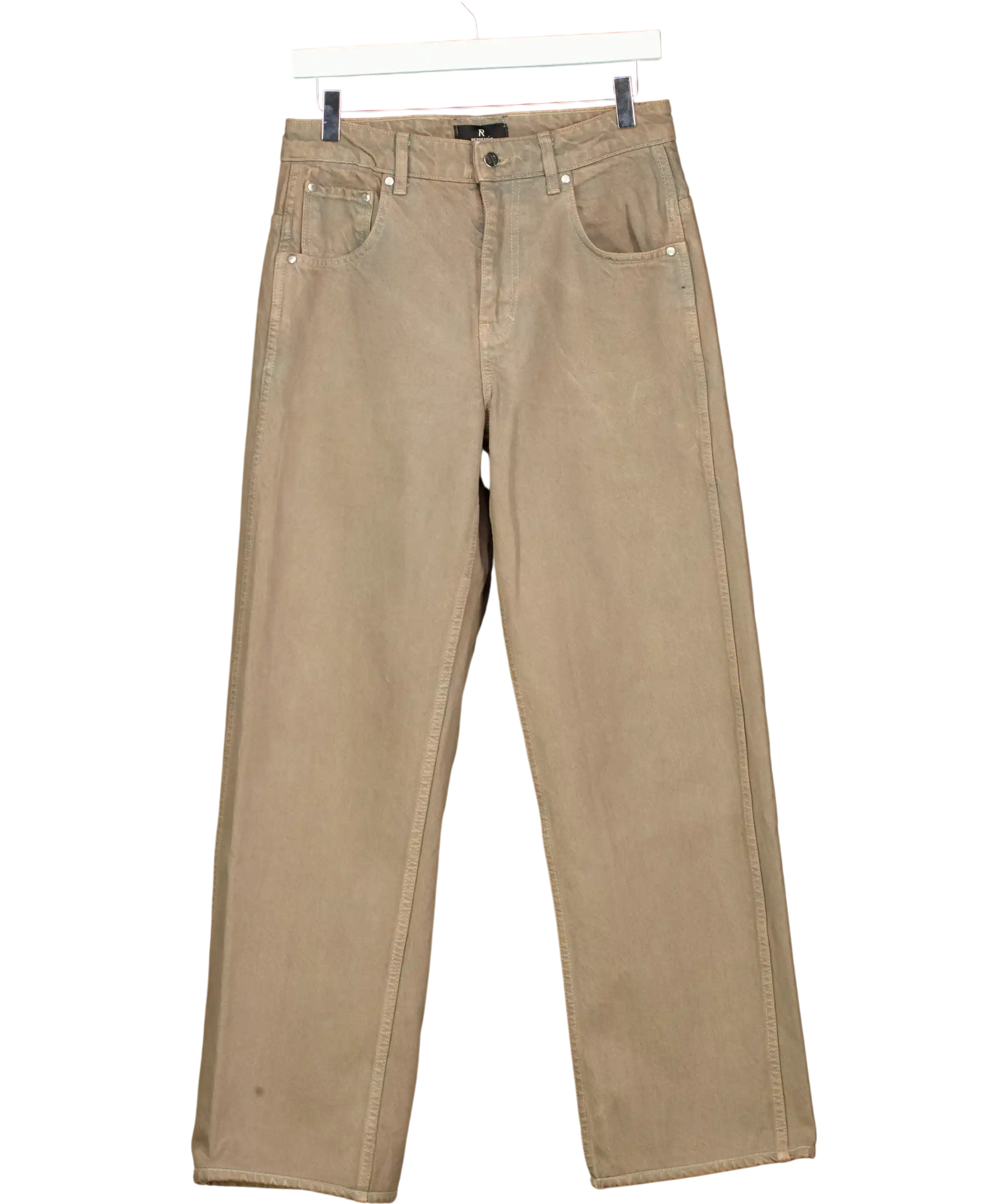 Represent Brown Baggy Denim UK XS
