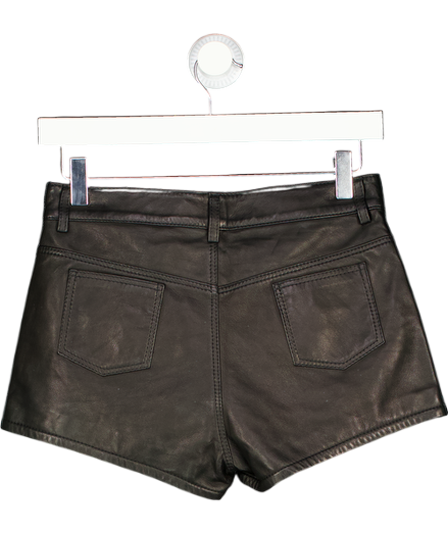 Morrato Black Sapphire Leather Shorts UK M