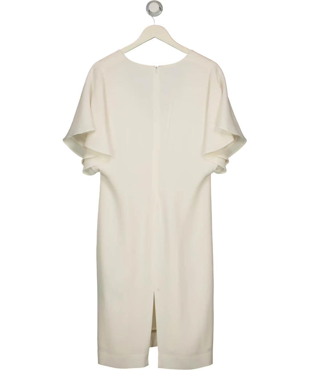 ADAM LIPPES Ivory White  V-neck Shift Dress Size 4 UK 8