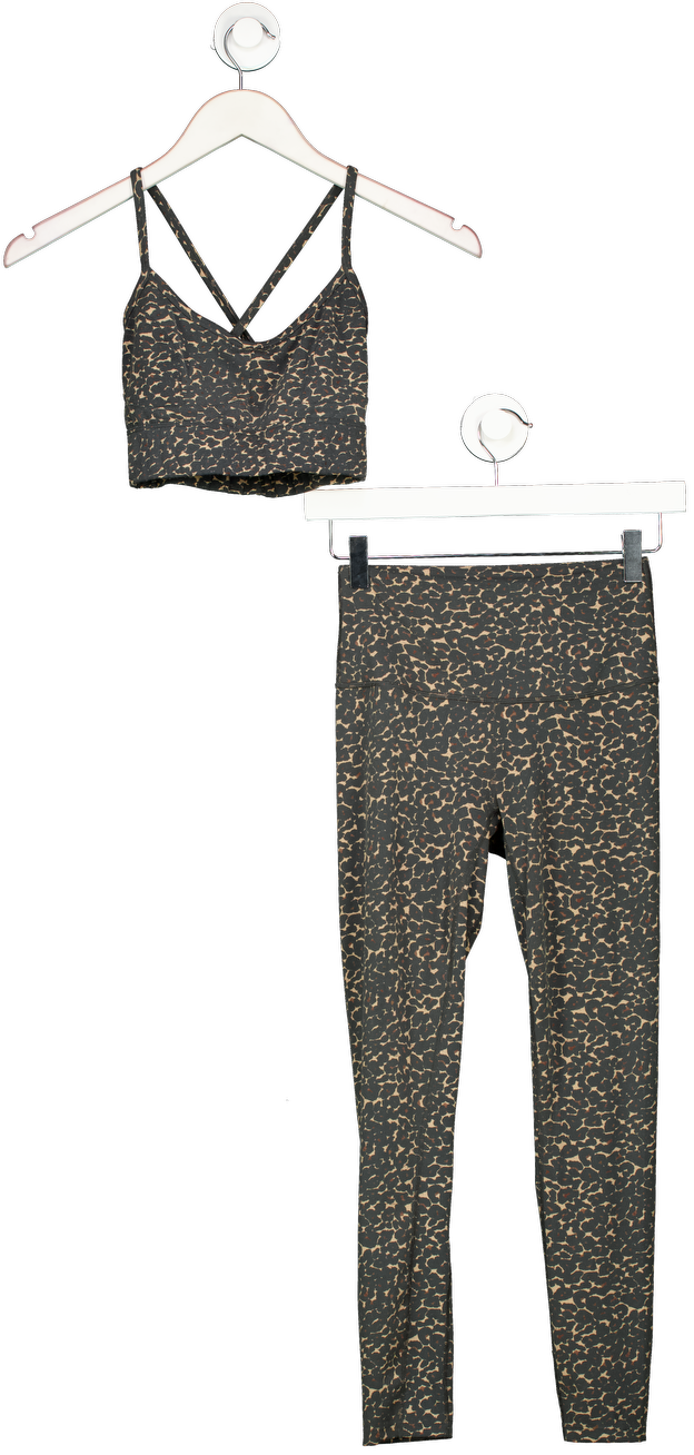 Varley Brown Always High-rise Legging 25" And Top UK XS