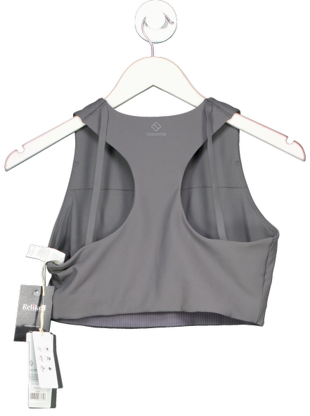 seissense Grey Henri Compression Bra UK S