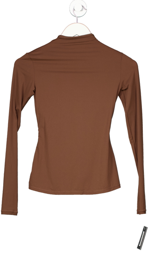 SKIMS Brown Long Sleeve T-shirt UK S