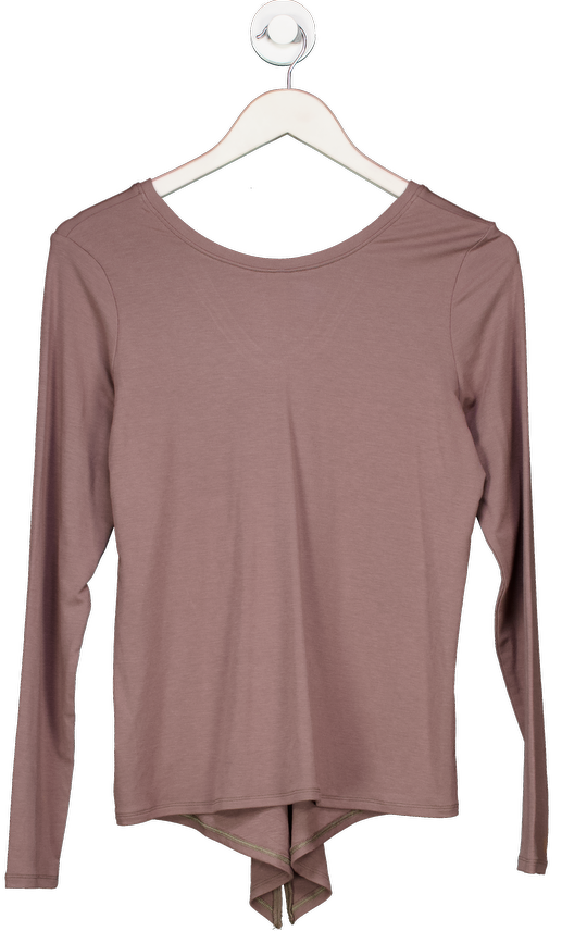 Spanx Brown Long Sleeve Convertible Tie Top UK S