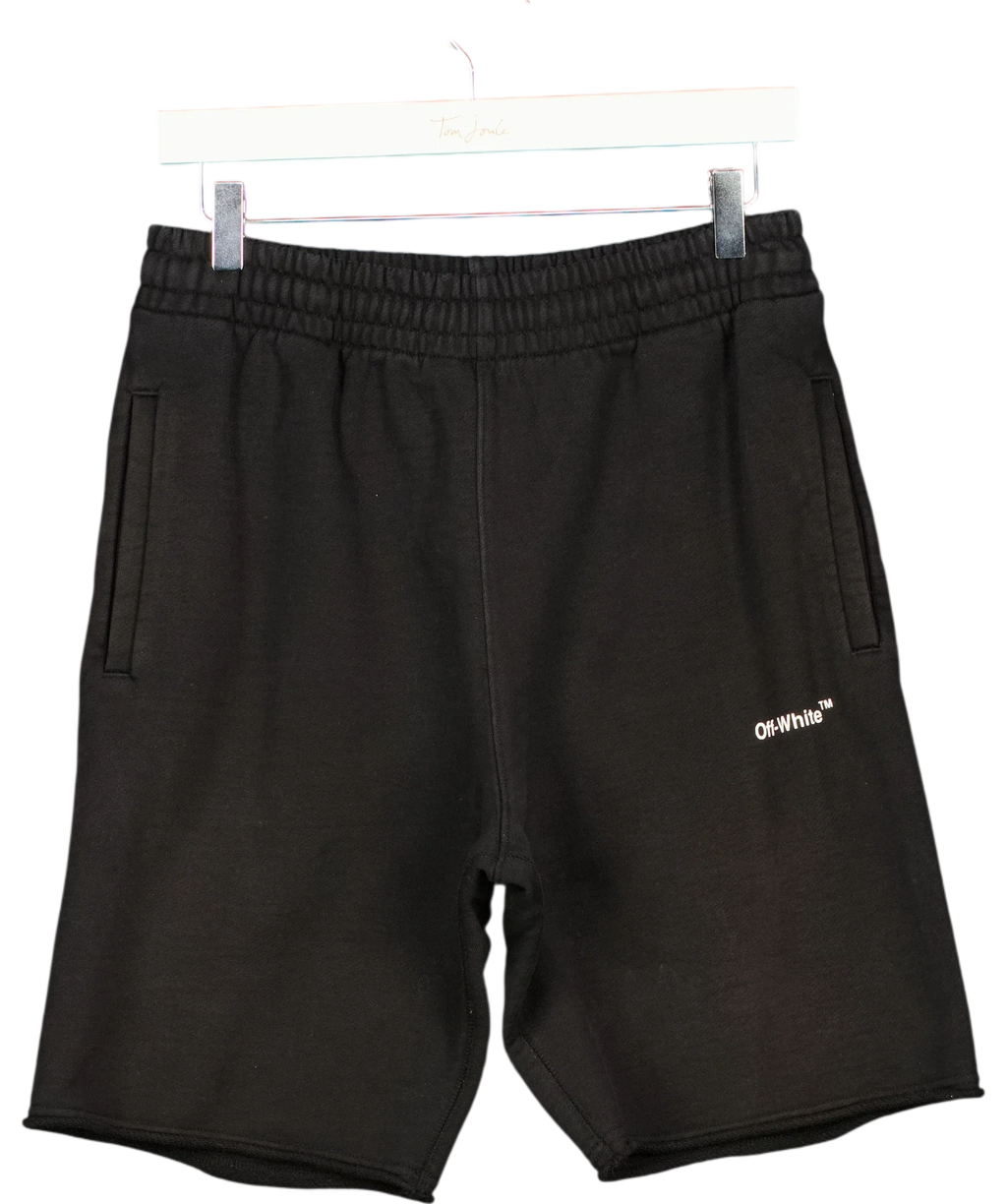 Off-White Black Wave Diag Sweatshorts, size UK S — front