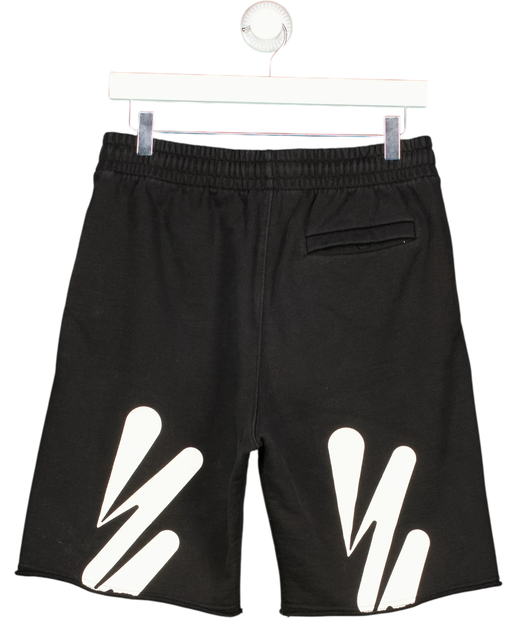 Off-White Black Wave Diag Sweatshorts, size UK S — back