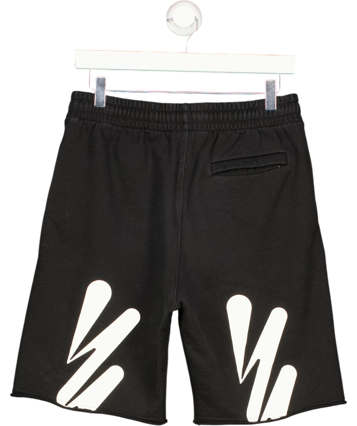 Off-White Black Wave Diag Sweatshorts, size UK S — back