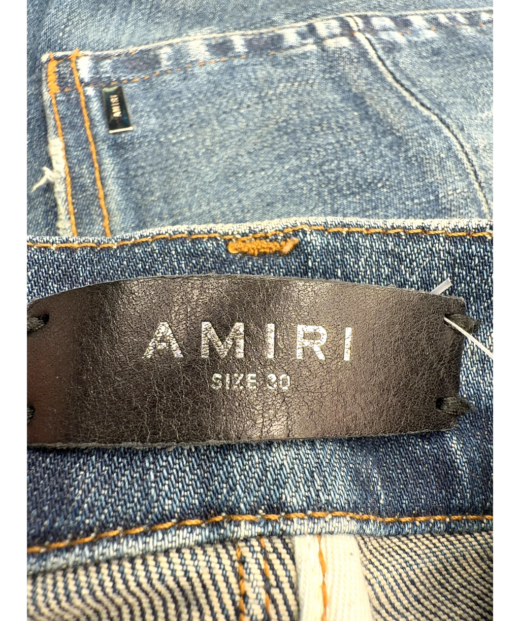 Amiri Blue MX1, size W30 — care label