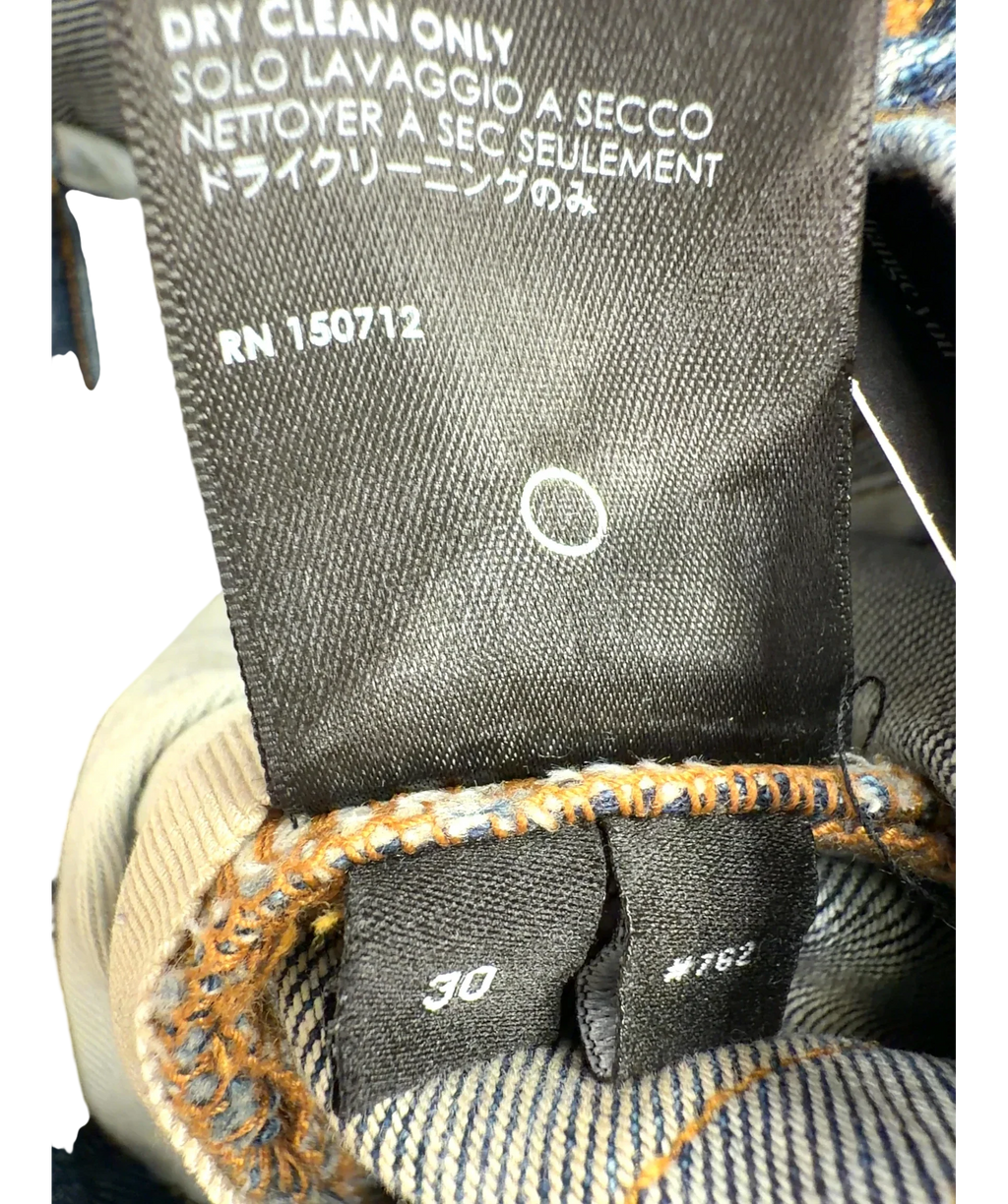 Amiri Blue MX1, size W30 — fabric detail