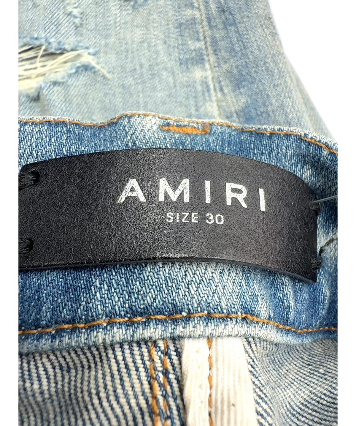 Amiri Blue Colour, size W30 — care label
