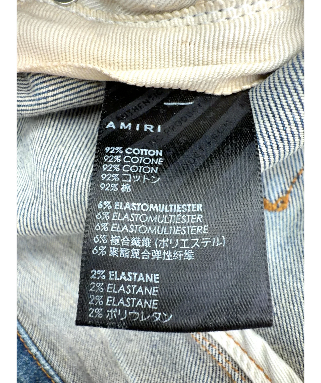 Amiri light blue MX1, size W31 — label