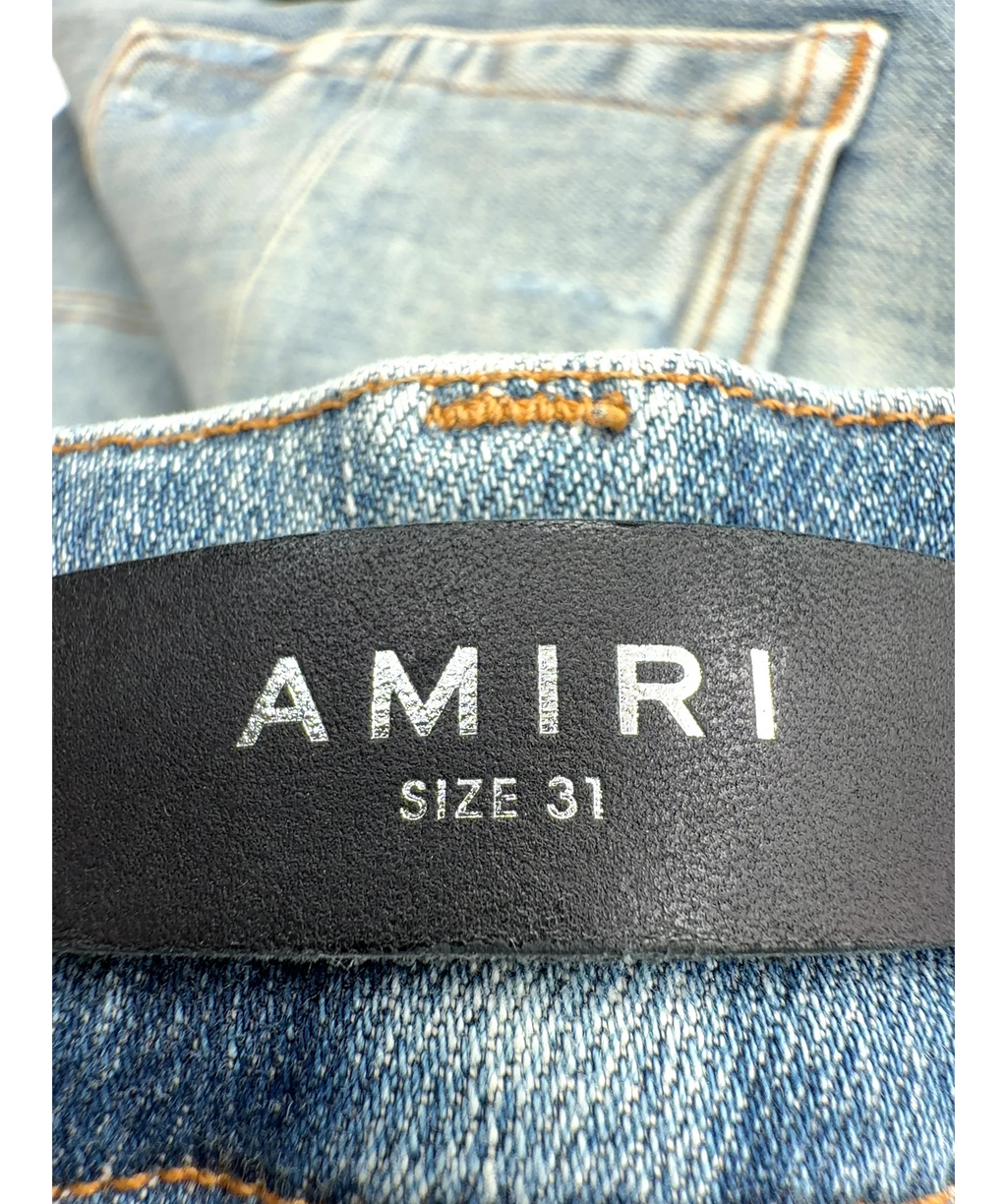 Amiri light blue MX1, size W31 — care label